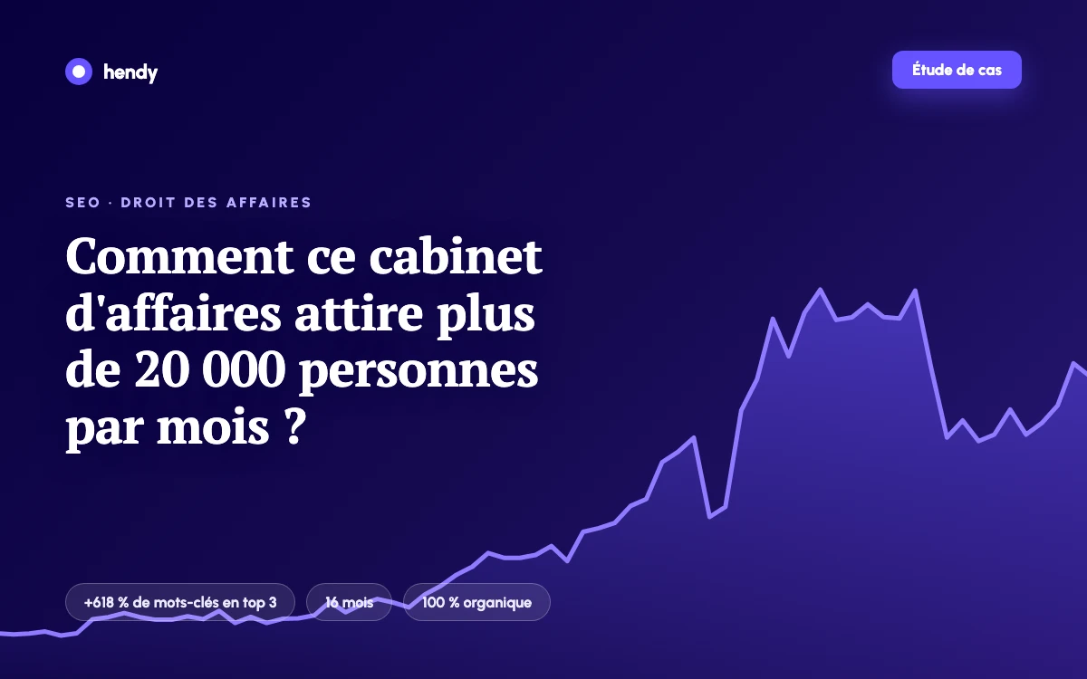 Comment ce cabinet d'affaires attire plus de 20 000 personnes par mois ?